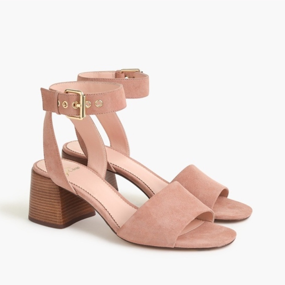 Elegant Pink Suede Women's Sandals